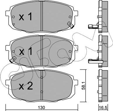 Cifam 822-513-0 - Brake Pad Set, disc brake car-mod.net