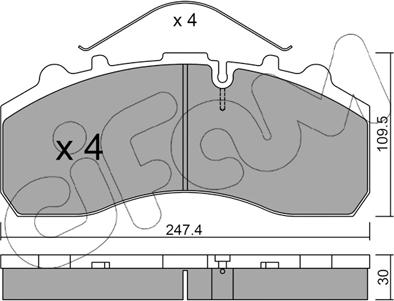 Cifam 822-585-0 - Brake Pad Set, disc brake car-mod.net