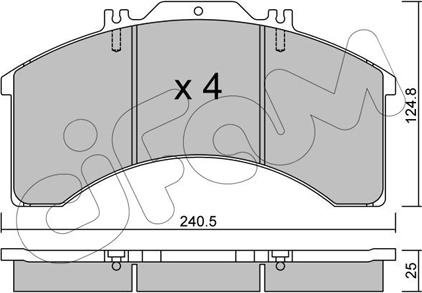 Cifam 822-581-0 - Brake Pad Set, disc brake car-mod.net
