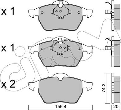 Cifam 822-181-1 - Brake Pad Set, disc brake car-mod.net