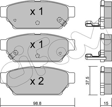Cifam 822-396-0 - Brake Pad Set, disc brake car-mod.net