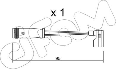 Cifam SU.164 - Warning Contact, brake pad wear car-mod.net