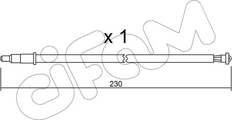 Cifam SU.105 - Warning Contact, brake pad wear car-mod.net