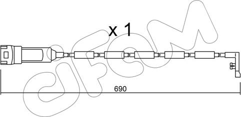 Cifam SU.108 - Warning Contact, brake pad wear car-mod.net