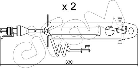 Cifam SU.176K - Warning Contact, brake pad wear car-mod.net