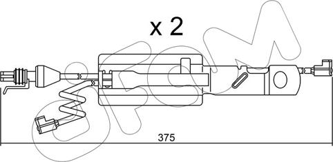 Cifam SU.177K - Warning Contact, brake pad wear car-mod.net