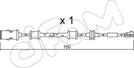 Cifam SU.319 - Warning Contact, brake pad wear car-mod.net