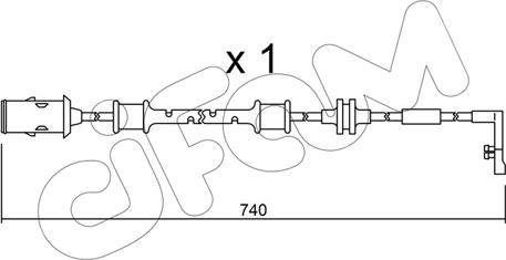 Cifam SU.318 - Warning Contact, brake pad wear car-mod.net