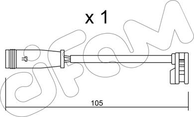 Cifam SU.313 - Warning Contact, brake pad wear car-mod.net