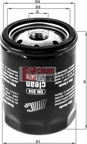 Clean Filters DN 304 - Fuel filter car-mod.net