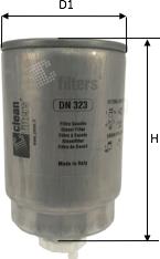 Clean Filters DN 323 - Fuel filter car-mod.net