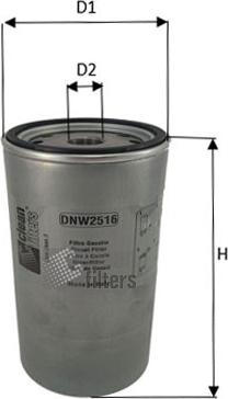 Clean Filters DNW2516 - Fuel filter car-mod.net