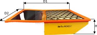Clean Filters MA3463 - Engine Air Filter car-mod.net