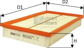 Clean Filters MA3467 - Engine Air Filter car-mod.net