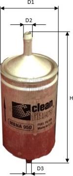 Clean Filters MBNA 950 - Fuel filter car-mod.net