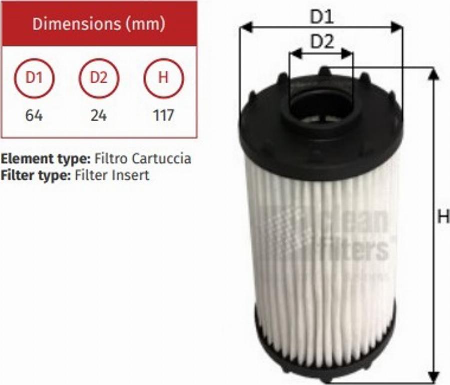 Clean Filters ML4594 - Oil Filter car-mod.net