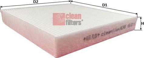 Clean Filters NC2408 - Filter, interior air car-mod.net
