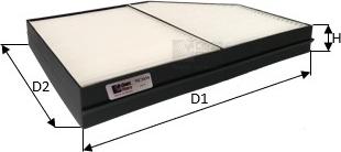 Clean Filters NC2434 - Filter, interior air car-mod.net
