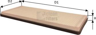 Clean Filters NC2421 - Filter, interior air car-mod.net