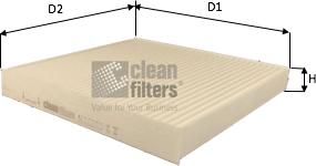 Clean Filters NC2392 - Filter, interior air car-mod.net