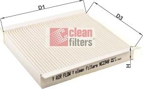 Clean Filters NC2348 - Filter, interior air car-mod.net