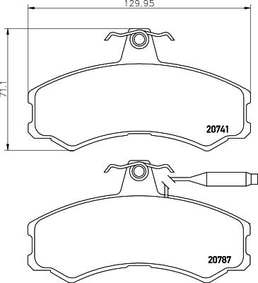 Cobreq N-560 - Brake Pad Set, disc brake car-mod.net