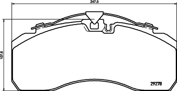 BENDIX 2910815390 - Brake Pad Set, disc brake car-mod.net