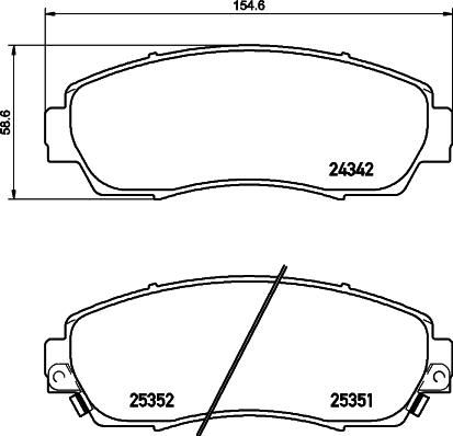 Cobreq N-1077 - Brake Pad Set, disc brake car-mod.net