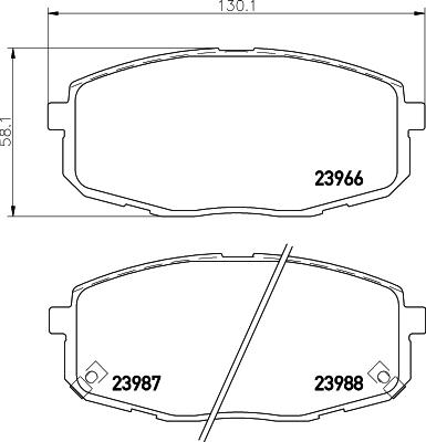 Cobreq N-1247 - Brake Pad Set, disc brake car-mod.net