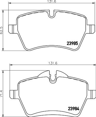 Cobreq N-1743 - Brake Pad Set, disc brake car-mod.net
