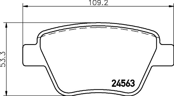 Cobreq N-1742 - Brake Pad Set, disc brake car-mod.net