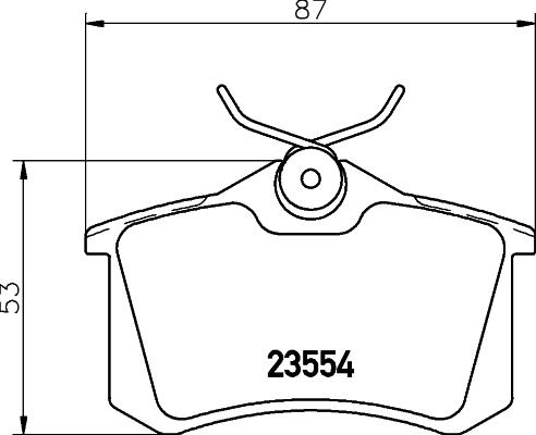Cobreq N-884 - Brake Pad Set, disc brake car-mod.net