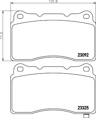 Cobreq N-393 - Brake Pad Set, disc brake car-mod.net