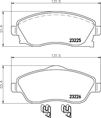 Cobreq N-360 - Brake Pad Set, disc brake car-mod.net