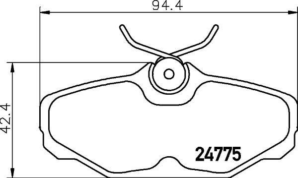 Cobreq N-316 - Brake Pad Set, disc brake car-mod.net