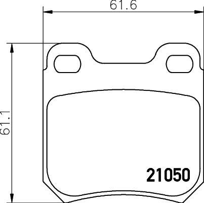 Cobreq N-321 - Brake Pad Set, disc brake car-mod.net