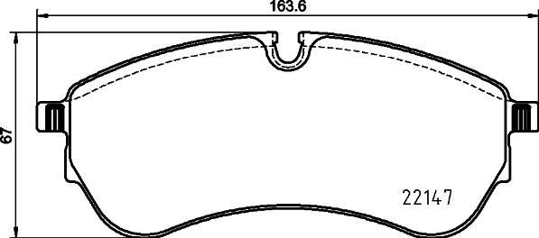 Cobreq N-2101P - Brake Pad Set, disc brake car-mod.net