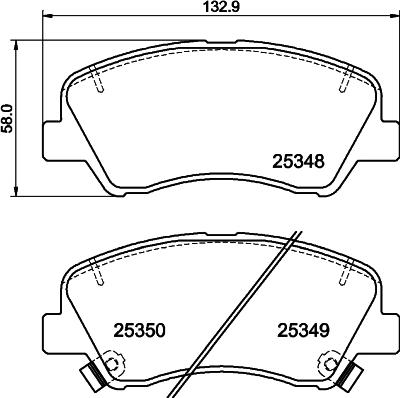 Cobreq N-2257 - Brake Pad Set, disc brake car-mod.net