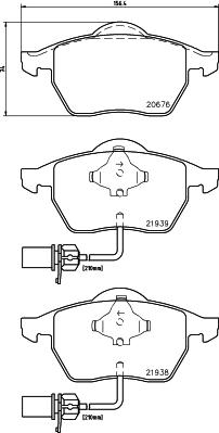 Cobreq N-282 - Brake Pad Set, disc brake car-mod.net