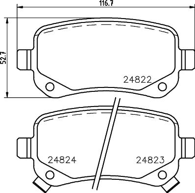 Cobreq N-737 - Brake Pad Set, disc brake car-mod.net