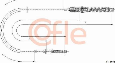 Cofle 92.11.9021 - Accelerator Cable car-mod.net