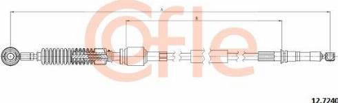 Cofle 92.12.7240 - Cable, tip, manual transmission car-mod.net