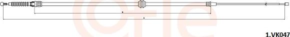 Cofle 92.1.VK047 - Cable, parking brake car-mod.net