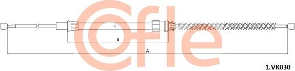 Cofle 92.1.VK030 - Cable, parking brake car-mod.net