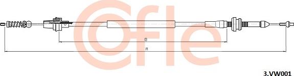 Cofle 92.3.VK001 - Accelerator Cable car-mod.net