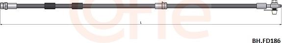 Cofle 92.BH.FD186 - Brake Hose car-mod.net