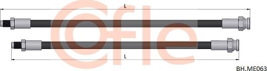 Cofle 92.BH.ME063 - Brake Hose car-mod.net