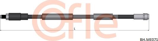 Cofle 92.BH.ME071 - Brake Hose car-mod.net