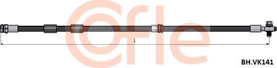 Cofle 92.BH.VK141 - Brake Hose car-mod.net