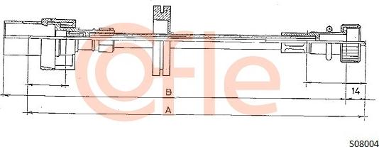 Cofle 92.S08004 - Tacho Shaft car-mod.net